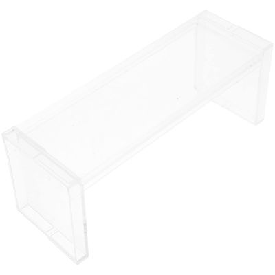 Zerodeko 1set Stackable Transparent Desktop Storage Racks Cosmetic Organizer Display Stand for Collectibles Perfume and Figures Modern Design for Home and Salon Use