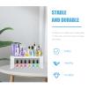 Zerodeko 1set Stackable Transparent Desktop Storage Racks Cosmetic Organizer Display Stand for Collectibles Perfume and Figures Modern Design for Home and Salon Use view 4