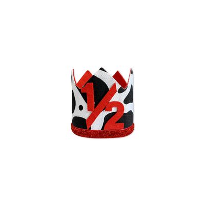 Bchinb Baby 1/2 st Birthday Crown Hat, Birthday Party Decorations, Kids Party Props Shooting, Party Supplies (cow)