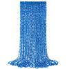 YAXINRUI 12 PCS Blue Bead Necklaces, Mardi Gras Christmas Bead Necklaces, Blue Patriotic Necklace, 33 Inch Round Beaded Necklaces for Mardi Gras Christmas 4th of July Festive Events view 1