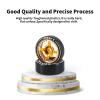 Abendor New 4 Pcs Rc Car Drift Wheels with Logo Tires for 1/28 Wltoys K969 K989 K929, [2N+2W] 4 Spoke Durable Aluminum Alloy Rc Drift Car Tires for 1/24 1/28 Mini-Q HGD1 HGV1 Upgrade Parts (Gold) view 3