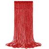 YAXINRUI 12 PCS Red Bead Necklaces, Christmas Mardi Gras Bead Necklaces, Red Valentine Necklace, 33 Inch 7 mm Round Beaded Necklaces for Mardi Gras Christmas Valentine Festive Events, Party Favors view 1