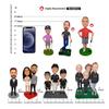 Mydedor Navy Blue Camouflage Uniform Custom Bobbleheads Figurine Customized Doll Birthday Gifts, Bobble Head Figures Handmade Personalized Car Dashboard, for Man Bestfriend view 3