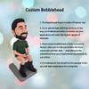 Mydedor Navy Blue Camouflage Uniform Custom Bobbleheads Figurine Customized Doll Birthday Gifts, Bobble Head Figures Handmade Personalized Car Dashboard, for Man Bestfriend view 4