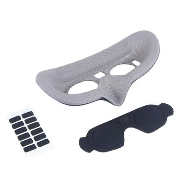 FEICHAO Anti-Light Leak Sponge 3D Eye Mask Protection Cover Compatible with DJI Goggles2 Racing Drone (Gray Eyecup+Cover)