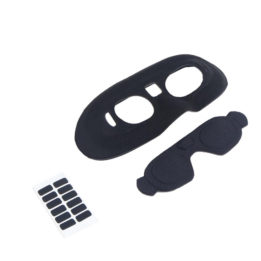 FEICHAO Anti-Light Leak Sponge 3D Eye Mask Protection Cover Compatible with DJI Goggles2 Racing Drone (Black Eyecup+Cover)