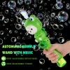 Electric Bubble Wand for Kids, Cute Cartoon Frog Design, Music & LED Light, Rechargeable Party Accessories for Boys and Girls (Perfect Party Tool) view 3