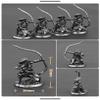 Alloy Samurai Model, Ancient Mini Warrior Model Toy, Japanese Style Table Games and Chess Decoration Military Manual, DIY Alloy Samurai Doll (Archer Warrior-A) view 2