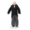 1:12 Doll House Servant, 15cm Doll House Miniature Turnable Ceramic Victorian Butler Toy with Stand Miniature Accessory view 1