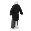 1:12 Doll House Servant, 15cm Doll House Miniature Turnable Ceramic Victorian Butler Toy with Stand Miniature Accessory view 3