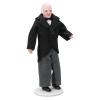 1:12 Doll House Servant, 15cm Doll House Miniature Turnable Ceramic Victorian Butler Toy with Stand Miniature Accessory view 4