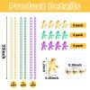 YAXINRUI Mardi Gras Beads Necklaces and King Cake Babies, Multi Colors 24Pcs Party Beads Necklaces + 24Pcs Mini Plastic Babies Mardi Gras Accessories for Mardi Gras Party, Party Favors view 2