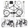 2025 New 51 Pcs DIY Retro Bicycle Model Ornament For Kids, Creative 1:10 Simulation Mini Bicycle Model Scale Kit With Inflator and Briefcase, Finger Bike Models Toys For Desktop Decoration Ornament view 1