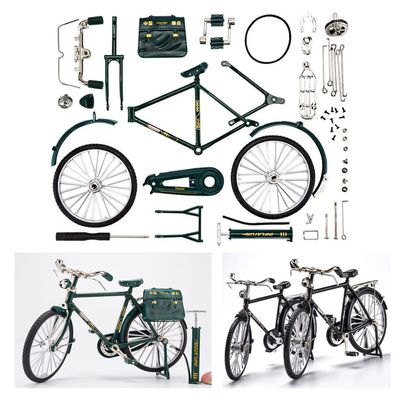 YTCPMHEA DIY Retro Bicycle Model, Metal Alloy, 51 Accessories, Unisex, Non-Riding Toy Vehicle, 11 x 7 x 5.5 in