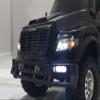 H-TECH RC 1/10 CNC Aluminum Metal Front Bumper & LED Kit for Traxxas TRX6 Flatbed Hauler Accessories (Black) view 2