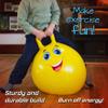 New Bounce Hopper Ball for Kids - Bouncing Ball with Handle - Outdoor Toys for Ages 5,6,7,8,9 - Yellow Bouncy Ball w/Pump view 3