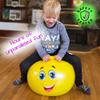 New Bounce Hopper Ball for Kids - Bouncing Ball with Handle - Outdoor Toys for Ages 5,6,7,8,9 - Yellow Bouncy Ball w/Pump view 4