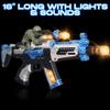 ArtCreativity FuryX Light Up Toy Gun for Kids with Vibrating Man - 16 Inch Blaster Gun with LED Lights, Sound Effects, and Vibration Feedback - Cool Toy Guns in Colorful Box, Toy Guns for Boys 4-6 view 2