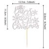 1 PCS Baby's 1st Christmas Cake Topper Assembled Glitter Baby Shower Xmas Snowflake Cake Pick for Merry Christmas Happy New Year Holiday Birthday Party Cake Decorations Supplies Silver view 3