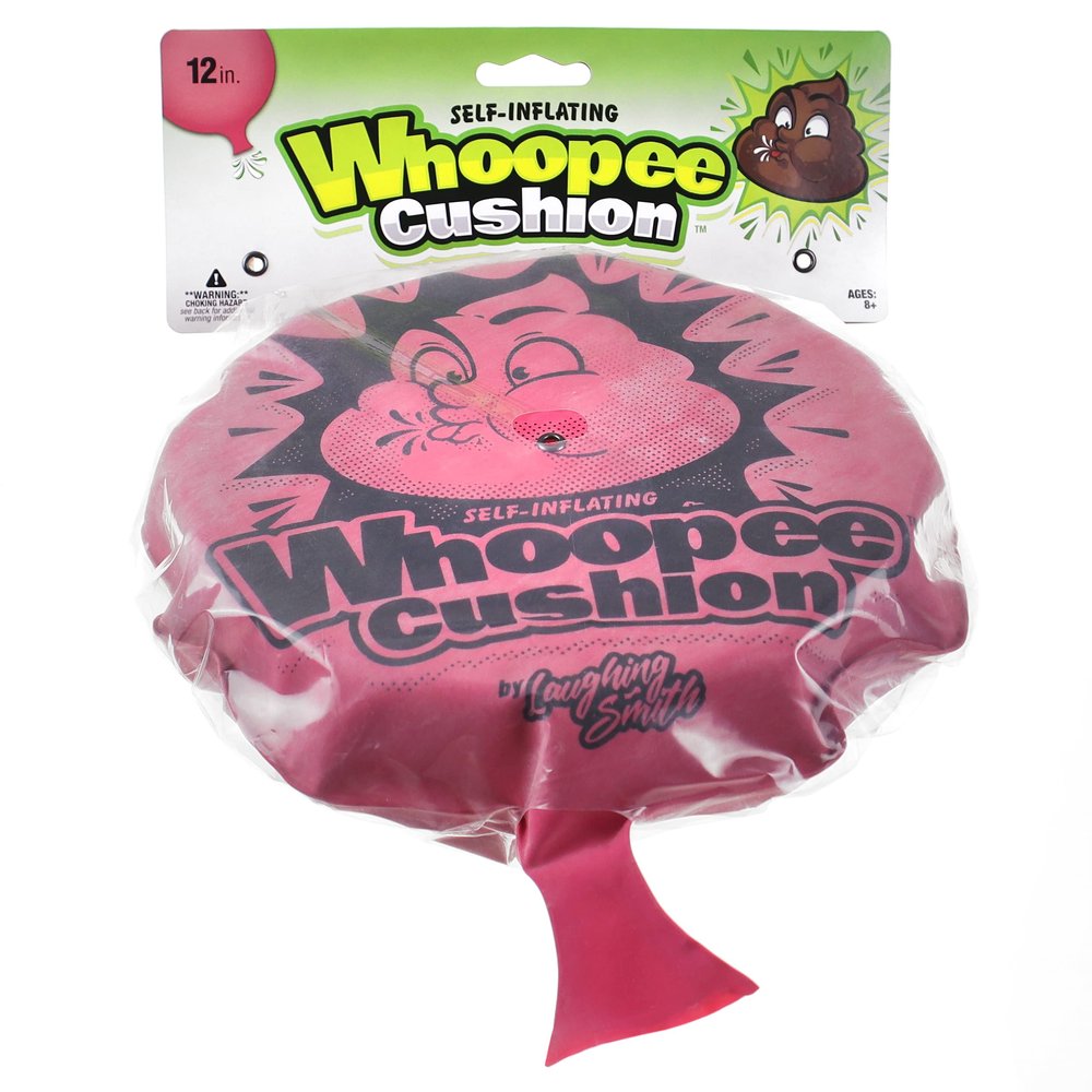 Laughing Smith 12" Self-Inflating Whoopie Cushion - Ultimate Party Favor and Prank Toy, Perfect for Goodie Bags, Birthday Celebrations - Fun Fart Sounds for Boys & Girls