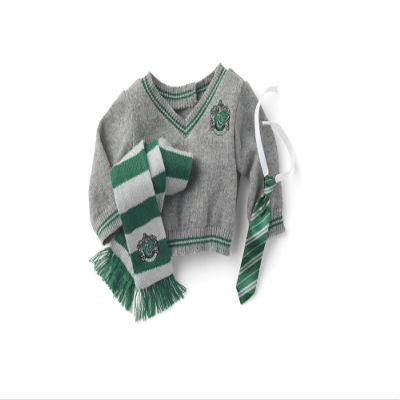 American Girl Harry Potter 18-inch Doll Slytherin Outfit with Sweater, Tie, and Scarf Featuring House Crest, For Ages 6+