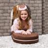 Jaxx Zipline Playscape Castle Gate - Modular Playtime Furniture for Imaginative Kids - Prints, Stone/Chocolate view 4