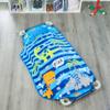 EVERYDAY KIDS Cute Preschooler and Toddler Cot Nap Mat for Home, Daycare, Preschool and Kindergarten; Easy to Roll Sleeping Mat with Elastic Straps, Pillow and Blanket view 2