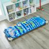 EVERYDAY KIDS Cute Preschooler and Toddler Cot Nap Mat for Home, Daycare, Preschool and Kindergarten; Easy to Roll Sleeping Mat with Elastic Straps, Pillow and Blanket view 4