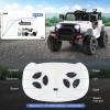 HONEY JOY Ride On Truck, 12V Battery Powered Vehicle Ride On Car with Remote Control, Spring Suspension, Headlights, Music, Mesh Windshield, Electric Cars for Kids, Gift for Boys Girls 3+ (White) view 4
