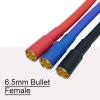 3pcs/Set 6.5MM Bullet Male to Female 10AWG 10CM ESC Extension Cable for RC Car Boat Brushless Motor ESC (6.5mm Male to 6.5mm Female) view 4