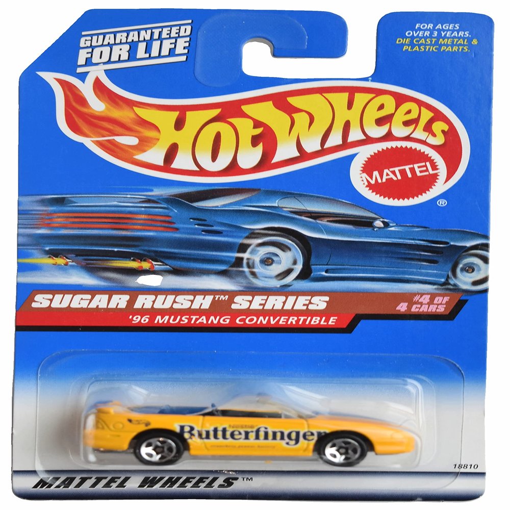 Hot Wheels '96 Mustang Convertible, Sugar Rush Series 4/4