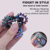 Infinity Gear Fidget Toy, Solid Metal Never Ending Flippy Novelty Kinetic Desk Toy, Relieve Stress, Anxiety, Promotes Focus, Keep Fingers/Hands Busy, Avoid Bad Habits (Rainbow) view 2