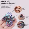 Infinity Gear Fidget Toy, Solid Metal Never Ending Flippy Novelty Kinetic Desk Toy, Relieve Stress, Anxiety, Promotes Focus, Keep Fingers/Hands Busy, Avoid Bad Habits (Rainbow) view 4