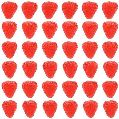 OLYCRAFT 140pcs Artificial Raspberry Miniature Strawberry Simulation Strawberry Mini Strawberries Miniature Fruit for Dollhouse Mini Kitchen Decorations Photography Props