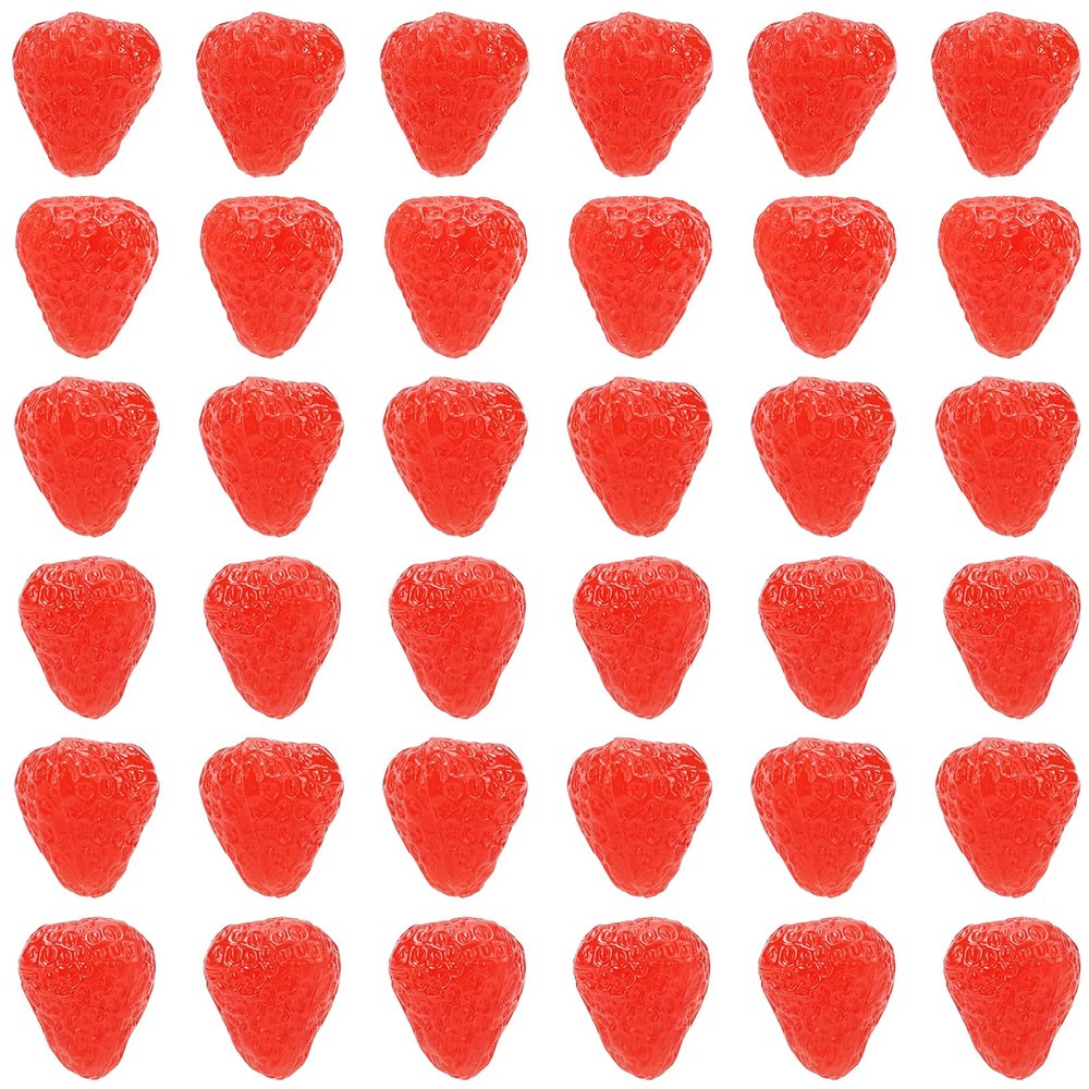 OLYCRAFT 140pcs Artificial Raspberry Miniature Strawberry Simulation Strawberry Mini Strawberries Miniature Fruit for Dollhouse Mini Kitchen Decorations Photography Props