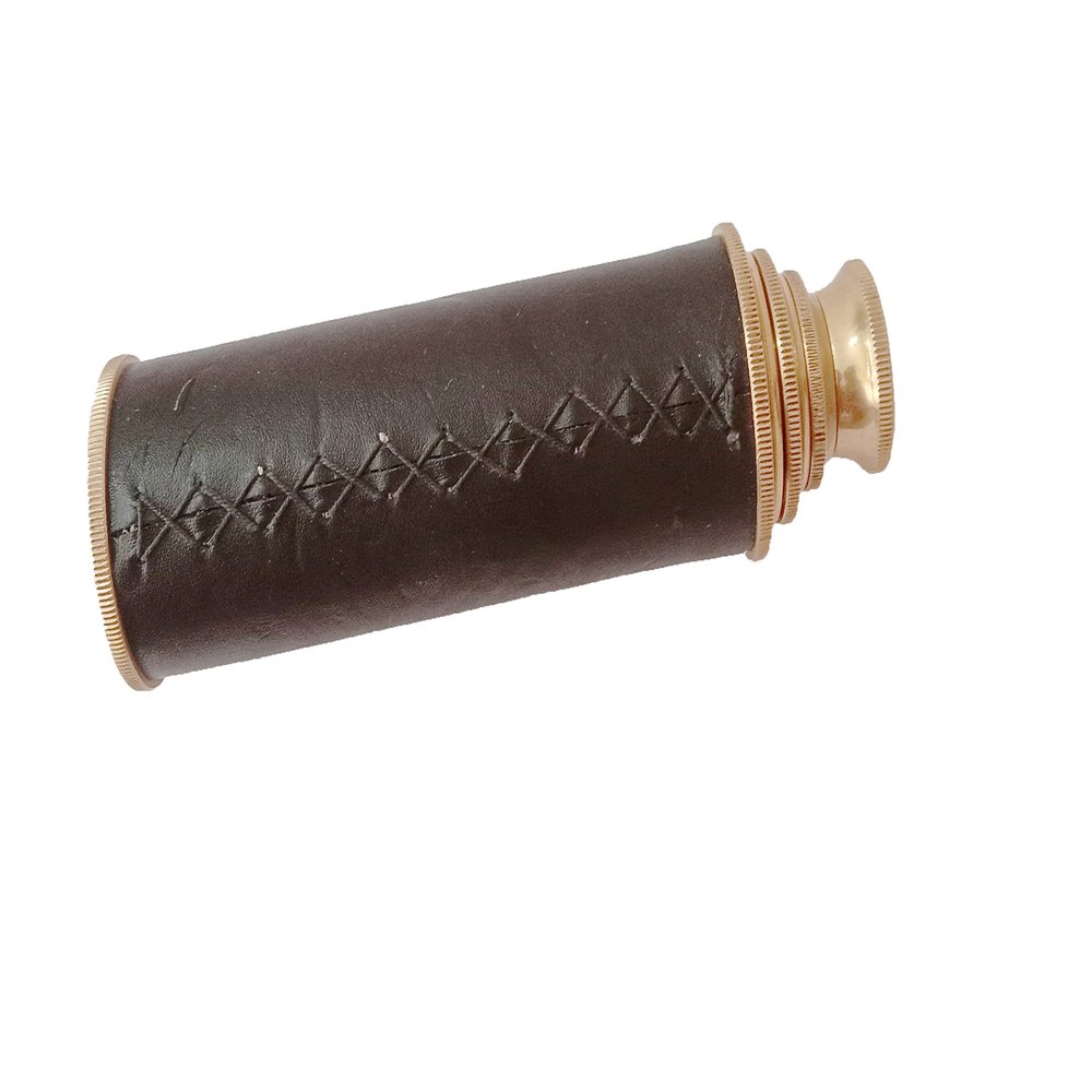 Brass Handed Telescope for Navigation-Pocket Telescope - Pirates Telescope - Nautical Telescope (14.8 inch)
