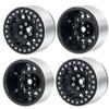 RCLIONS 2.2inch Beadlock Wheels 35mm RC Aluminum Rims for AXIAL Wraith RR10 TRX4 1/10th RC Crawler Truck Car (Black) view 4