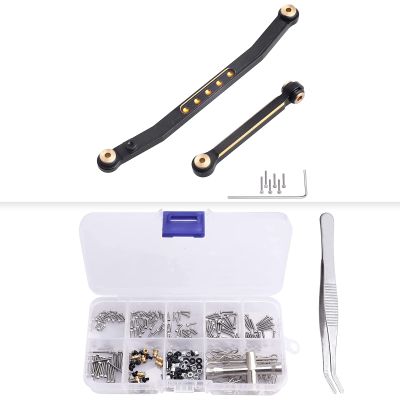 272pcs RC Screw Kit & Aluminum Steering Links Set for Axial SCX24 Upgrades