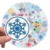100Pcs Christmas Decorations Snowflake Stickers for Christmas Winter Holiday Stickers for Kids Adults Gifts Water Bottle Laptop Cup DIY Art Xmas Party Decoration Waterproof Vinyl Cute Cartoon Sticker view 3