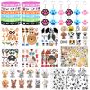 122Pcs Dog Party Favors Gift Set for Kids Dogs Birthday Party Supplies Include 12 Dogs DIY Face Stickers 12 Dogs Bags 12 Keychains 12 Bracelets 50 Stickers for Puppy Parties Favors view 1