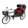 Amagogo 1:12 Scale Chinese Style Tricycle Wheel Toy Building Landscape Ornament Miniature Statue for Boys Girls, Black view 1