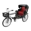 Amagogo 1:12 Scale Chinese Style Tricycle Wheel Toy Building Landscape Ornament Miniature Statue for Boys Girls, Black view 3