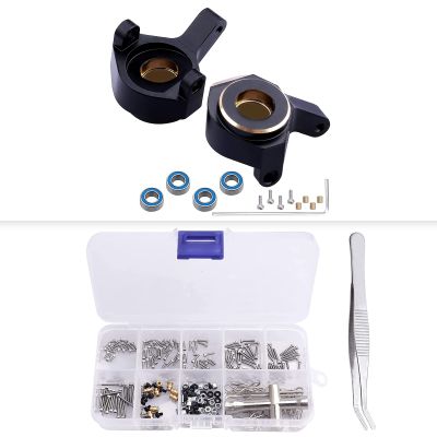 272pcs RC Screw Kit & Brass Steering Knuckles for Axial SCX24 Upgrades