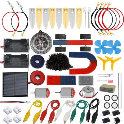 Delinx STEM Science Kit, Magnets Learning,Basic Circuit Learning,Fruit Battery Experiment,Green Alternative Energy Lab Kits, Physic Electricity Educational Project for Kids & Teens,Girls & Boys