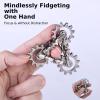 Infinity Gear Fidget Toy, Quiet Solid Metal Never Ending Fidget Toys, Keep Fingers/Hands Busy, Relieve Stress Anxiety, Unique Adults Fidget Toys for Office Home Gifts, Promotes Focus Avoid Bad Habits view 2