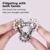 Infinity Gear Fidget Toy, Quiet Solid Metal Never Ending Fidget Toys, Keep Fingers/Hands Busy, Relieve Stress Anxiety, Unique Adults Fidget Toys for Office Home Gifts, Promotes Focus Avoid Bad Habits view 3