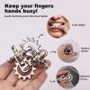 Infinity Gear Fidget Toy, Quiet Solid Metal Never Ending Fidget Toys, Keep Fingers/Hands Busy, Relieve Stress Anxiety, Unique Adults Fidget Toys for Office Home Gifts, Promotes Focus Avoid Bad Habits view 4