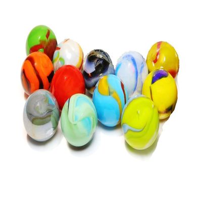 ACTIVITYYA Set of 12 Glass Shooter Marbles - Size: 7/8-inch (22mm) - Marble Games for Kids and Adults - Fun Colored Marbles for Games, Decorations, Centerpieces - Bulk Marbles