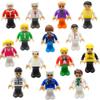 DSHMIXIA Toy People Figures for Kids Action Figures Playsets for Trains Cars Various Professions for Play House Wooden Train Track (14pcs Figures) view 1