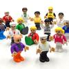 DSHMIXIA Toy People Figures for Kids Action Figures Playsets for Trains Cars Various Professions for Play House Wooden Train Track (14pcs Figures) view 2